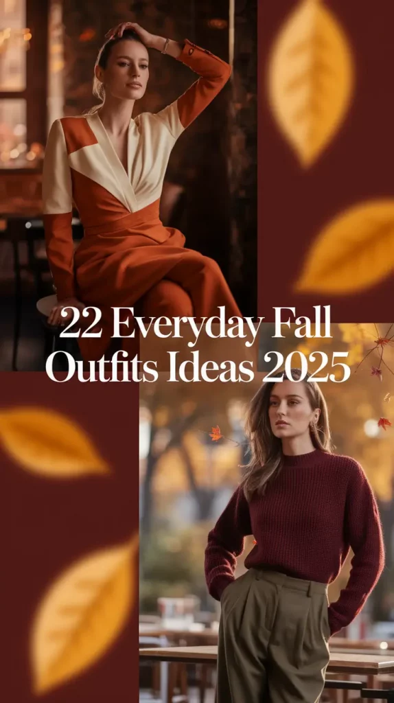 Everyday Fall Outfits Ideas 2025 – Comfy & Chic Looks for Women