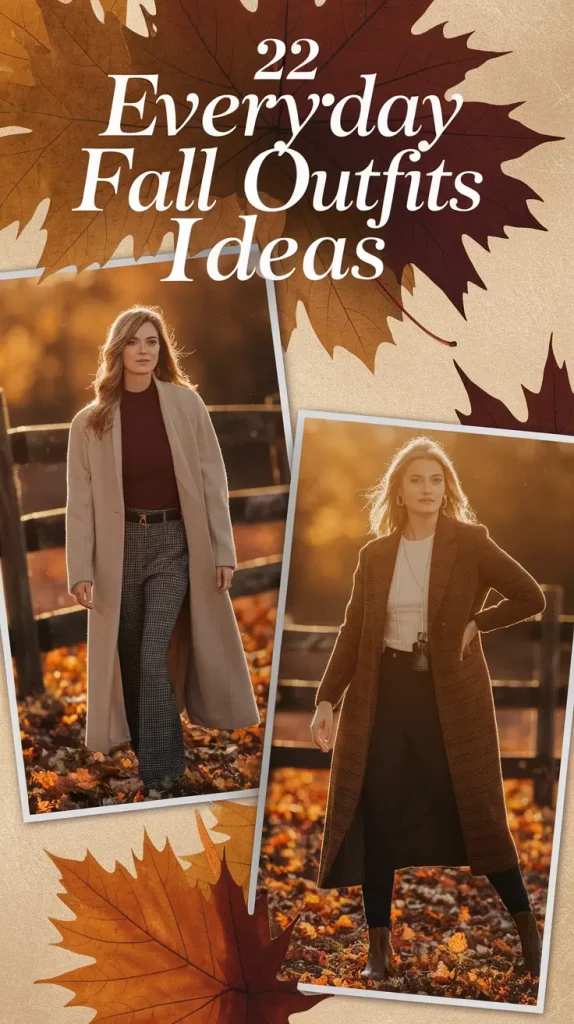 Everyday Fall Outfits Ideas 2025 – Comfy & Chic Looks for Women