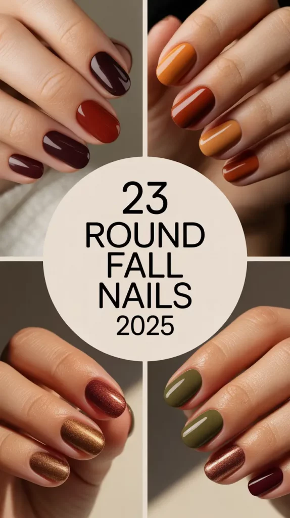 Round Fall Nails 2025: Trendy Designs, Inspo & Colors for the Season
