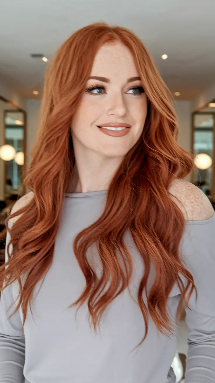september hair color ideas brunette Rusty Auburn Dream