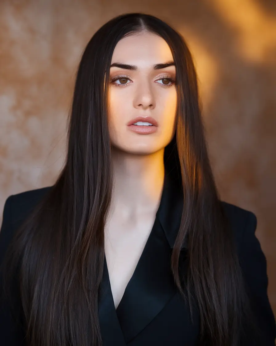september hair color ideas brunette long Chocolate Silk Lengths