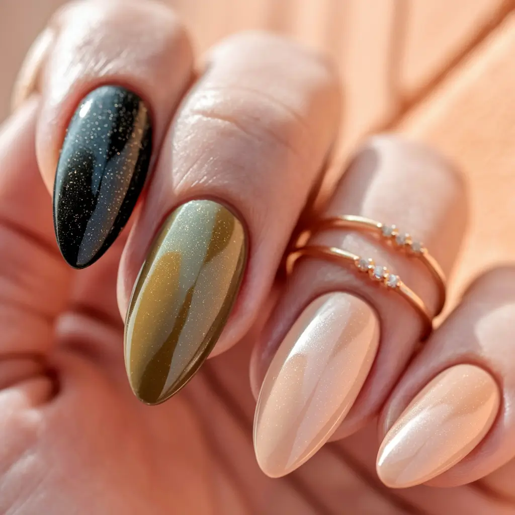september nails color fall dip powder+Warm Neutrals with a Twist