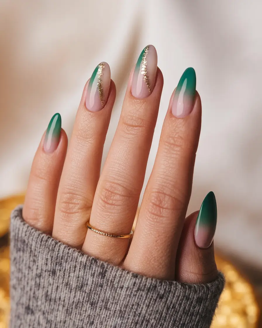 september nails color fall gel september nails color fall dip powder Evergreen Fade: Where Forest Walks Meet Glam