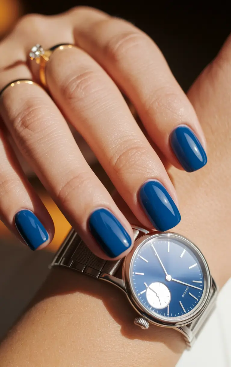 september nails color fall short square september nails color dnd Blue Crush 2.0: Fall Edition
