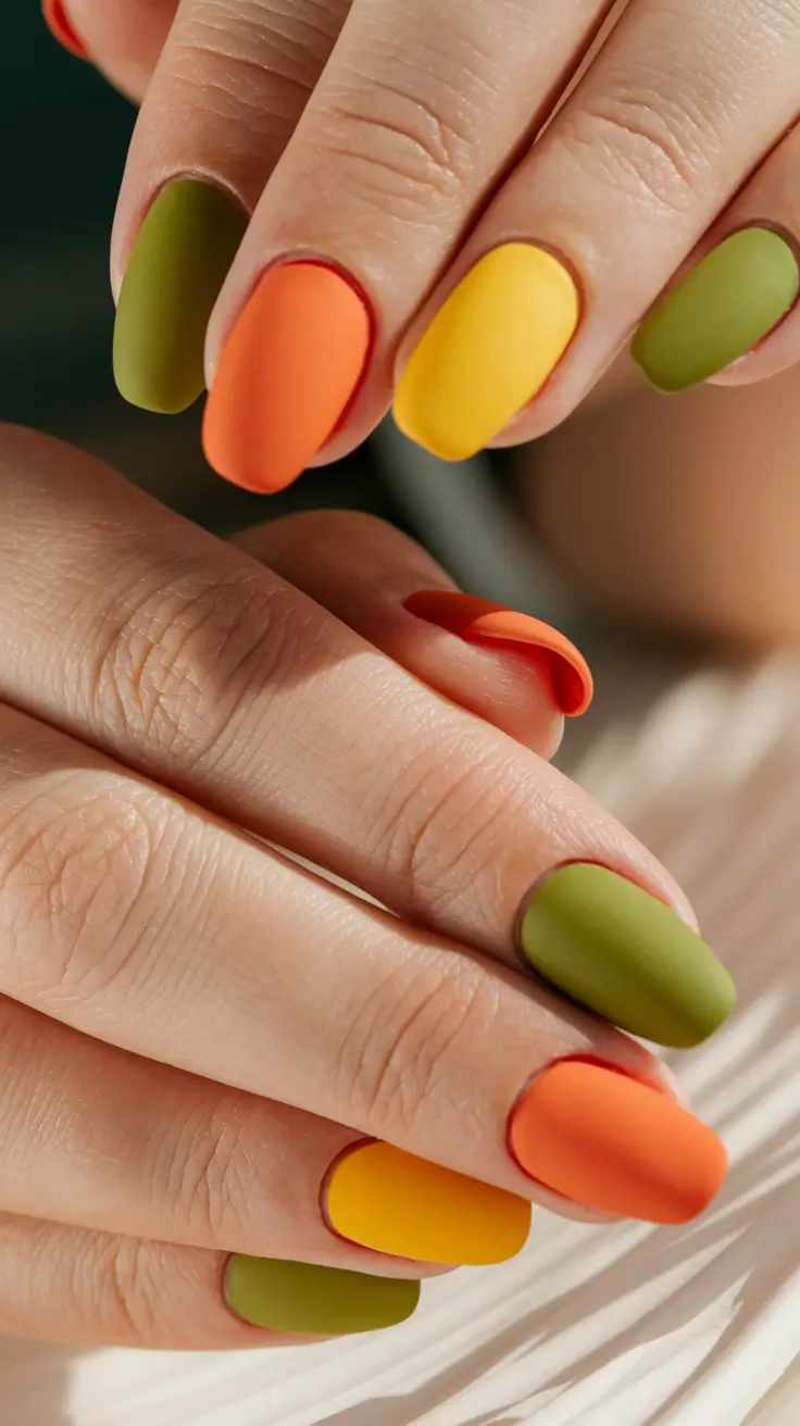 september nails color fall+Matte Harvest Palette