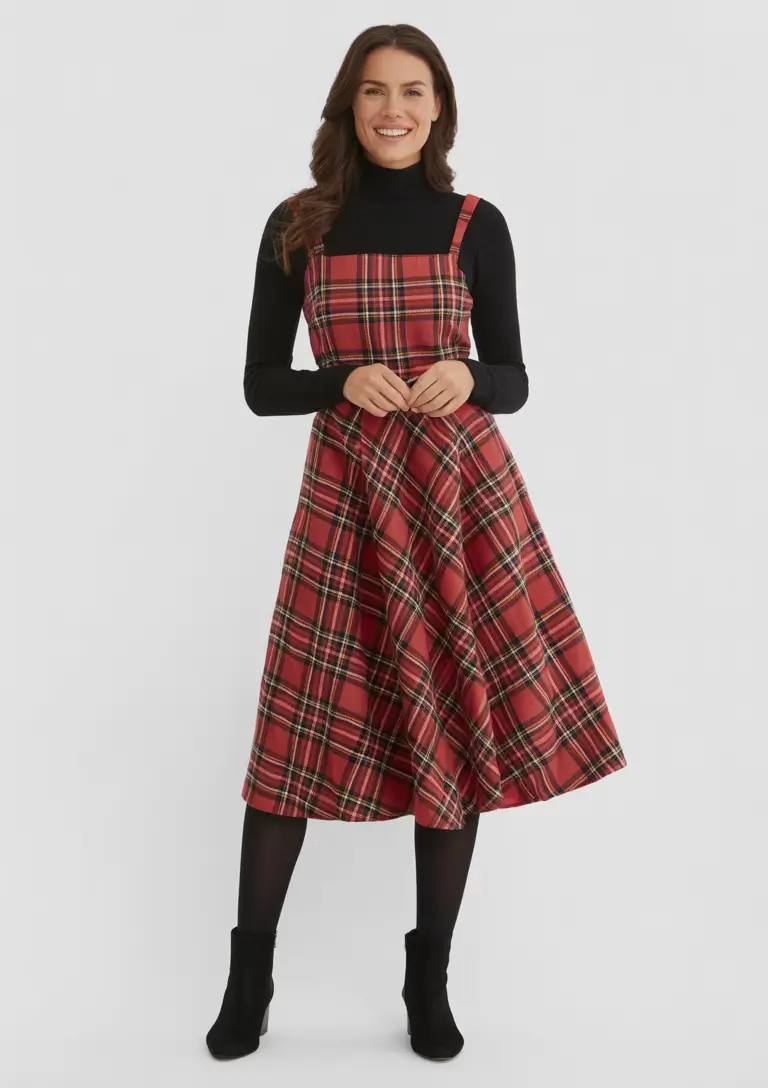 birthday outfit inspiration winter 2025 2026 Playful Plaid Layers
