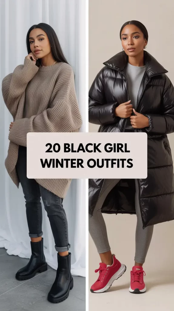 Black Girl Winter Outfits 2025–2026: Chic Street Style and Cozy Fashion Ideas
