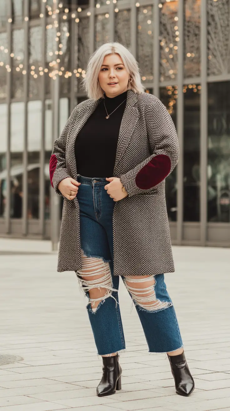 winter capsule wardrobe plus size women Pattern and Edge