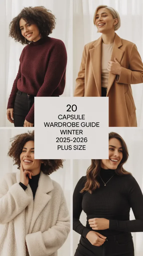 Capsule Wardrobe Guide Winter 2025–2026 Plus Size: Stylish Outfits & Fashion Inspiration