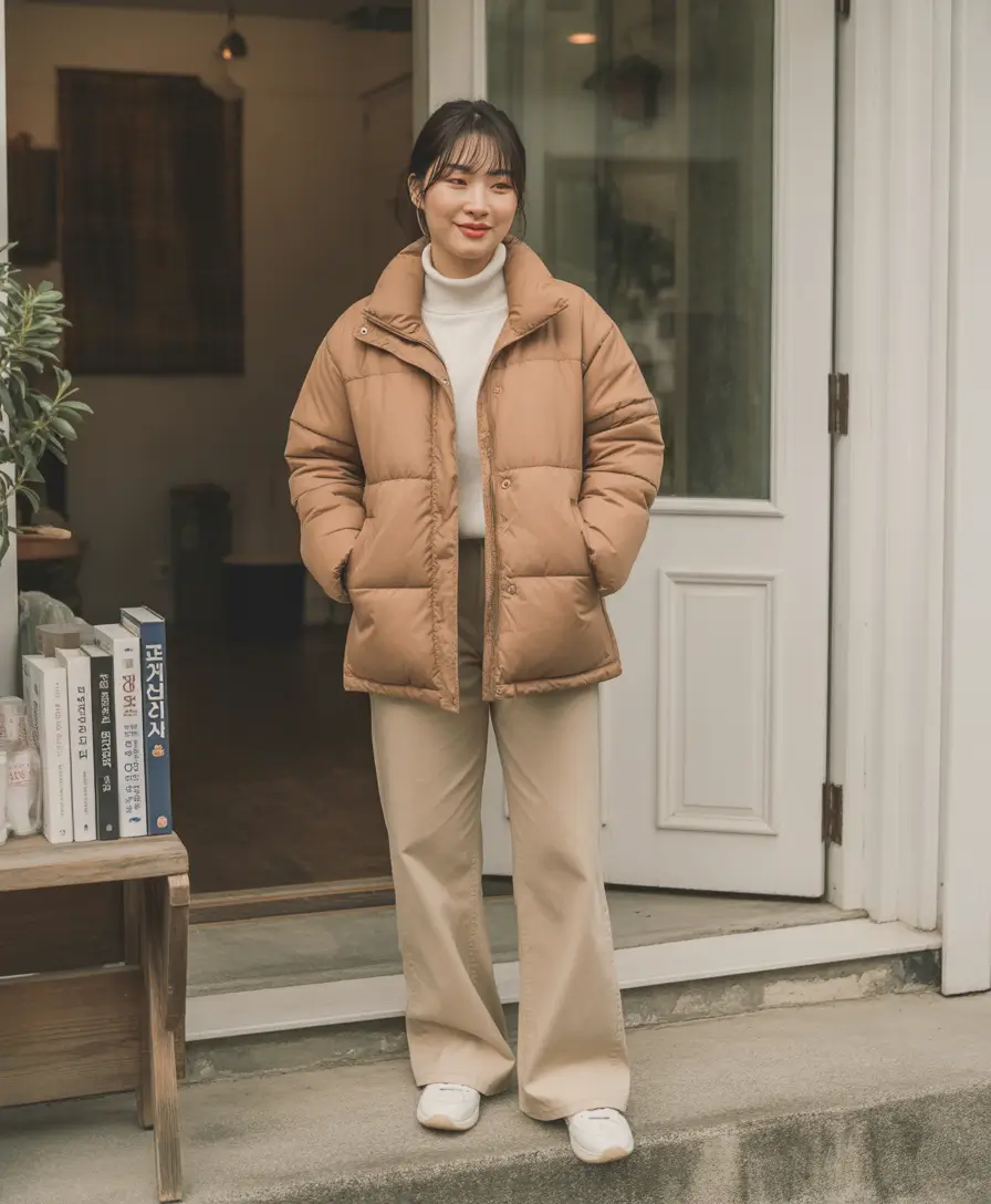 casual winter outfits Warm Neutrals Harmony