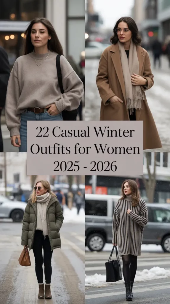 Casual Winter Outfits for Women 2025 - 2026: Chic & Cozy Style Ideas