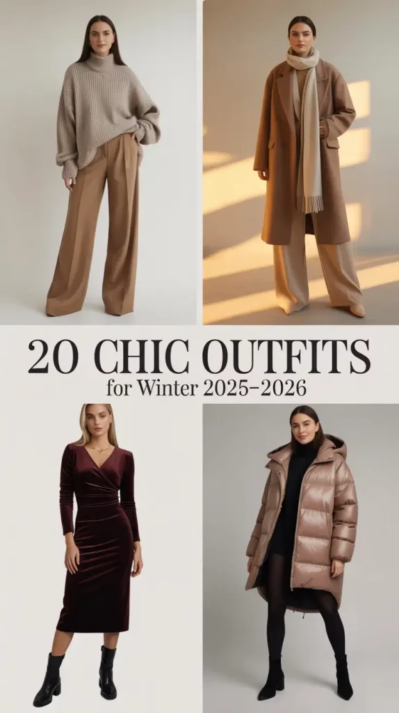 Chic Outfits for Winter 2025–2026: Cozy & Comfy Ideas for Cold Weather