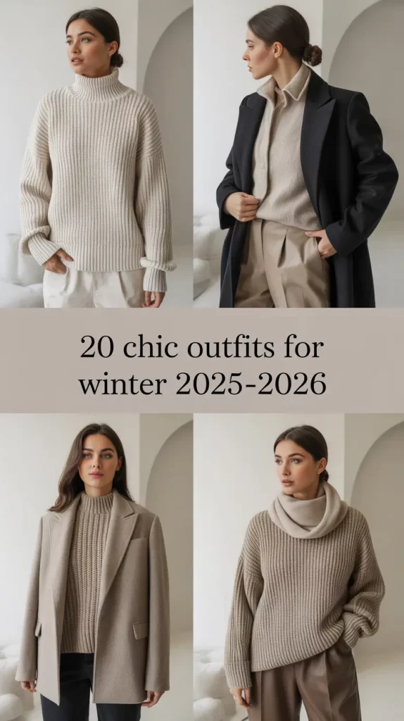 Chic Outfits for Winter 2025–2026: Cozy & Comfy Ideas for Cold Weather