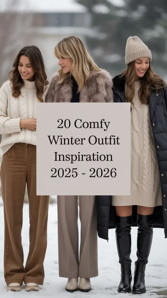 Comfy Winter Outfit Inspiration 2025 – 2026: Cozy & Classy Ideas for Every Day