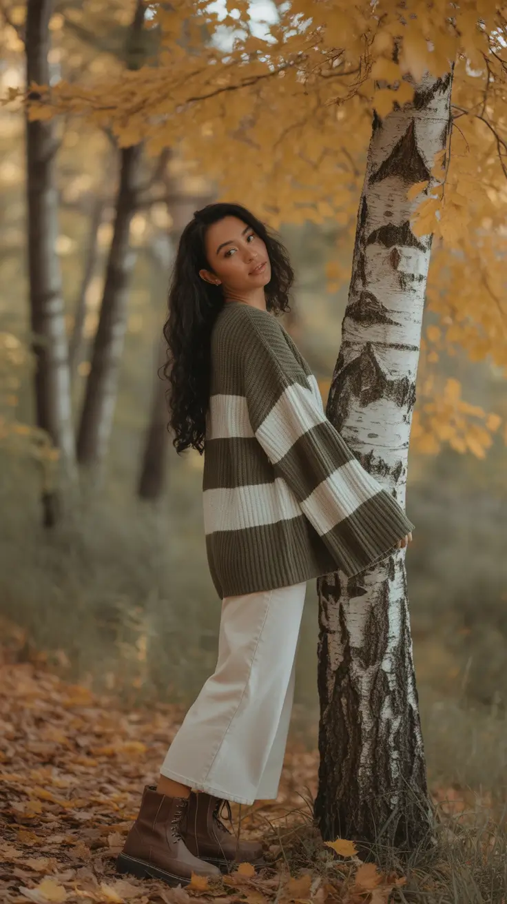 november-cozy-outfit-Earthy-Stripes-Among-the-Trees