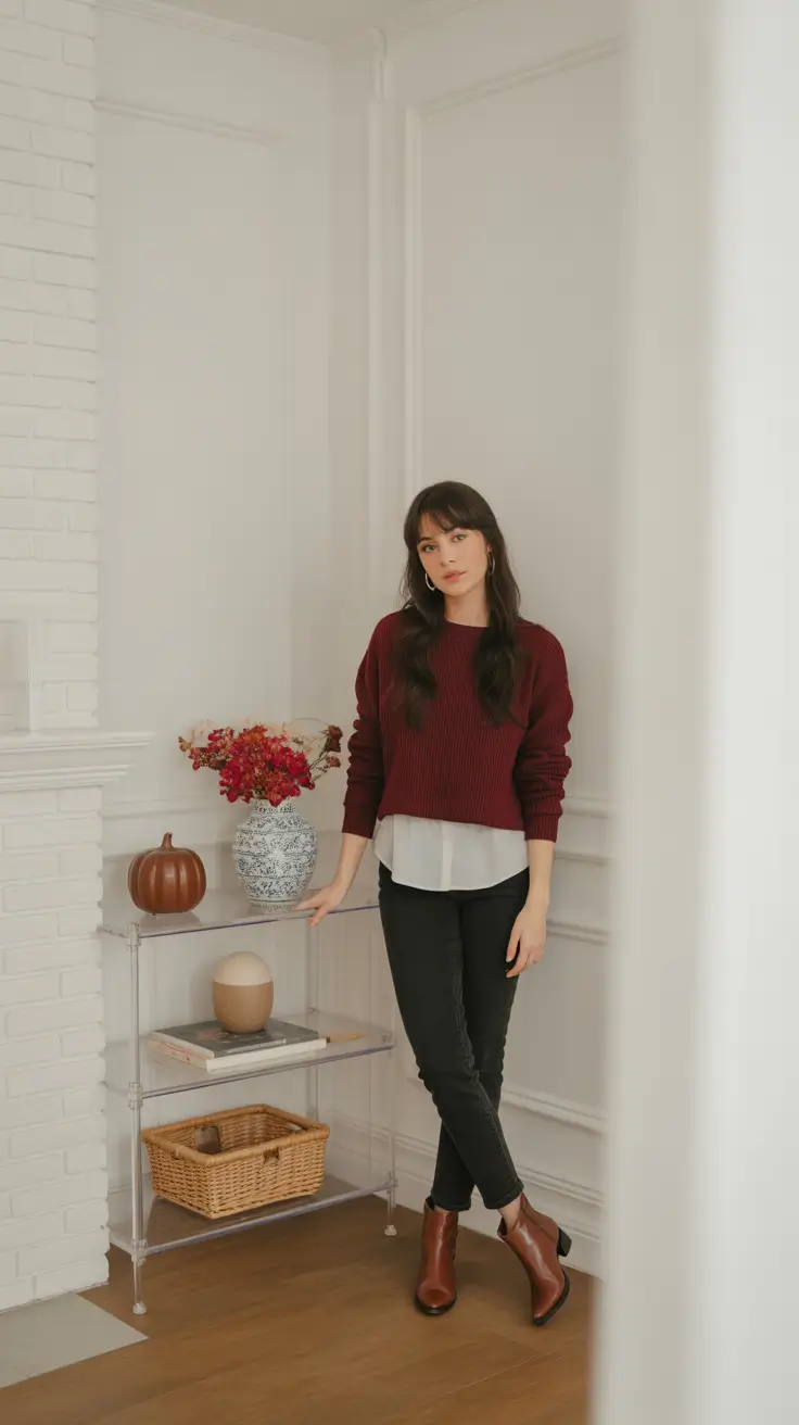 november-cozy-outfit-Festive-Burgundy-Indoors
