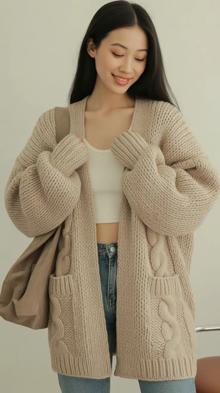 november-cozy-outfit-Oversized-Cardigan-Elegance