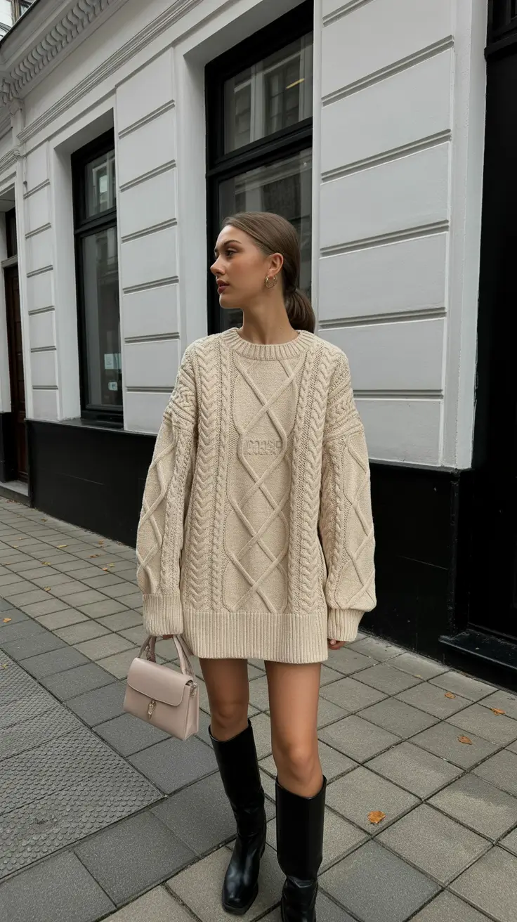 november-cozy-outfit-Knitted-Dress-Minimalism