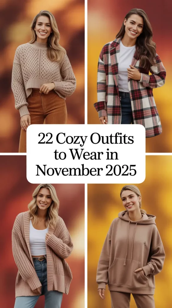 Cozy Outfits to Wear in November 2025: 22 Aesthetic Ideas for Everyday Style