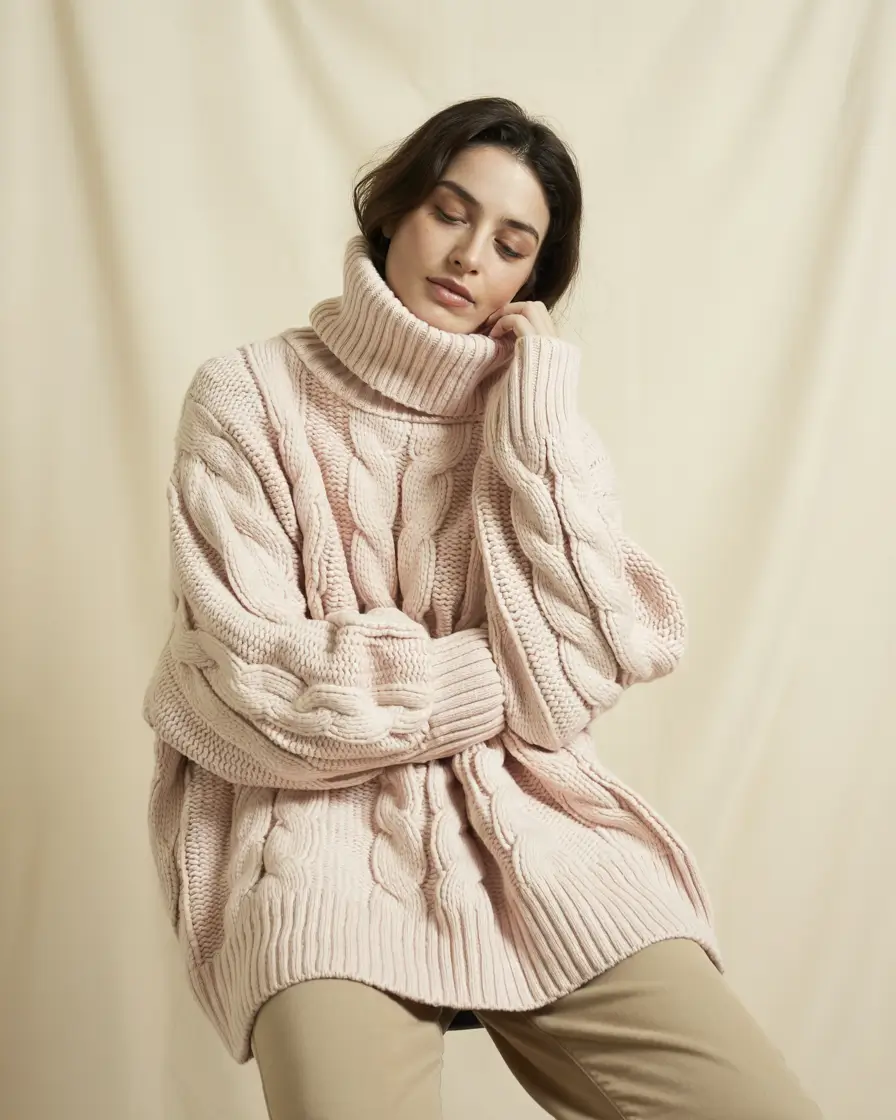 Cozy outfit Wear October Cable Knit Comfort