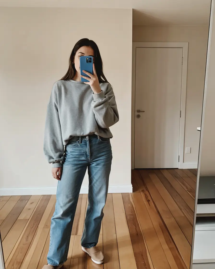 Cozy outfit Wear October Minimalist Grey Mood