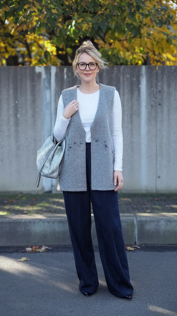 Cozy outfit Wear October Smart Layers with a Vest