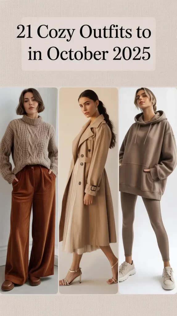 Cozy Outfits to Wear in October 2025 – Inspiring Cozy Outfit Ideas for Street, School and Lounge
