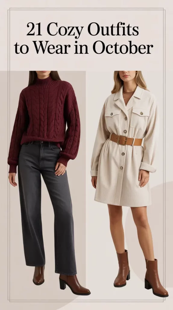 Cozy Outfits to Wear in October 2025 – Inspiring Cozy Outfit Ideas for Street, School and Lounge