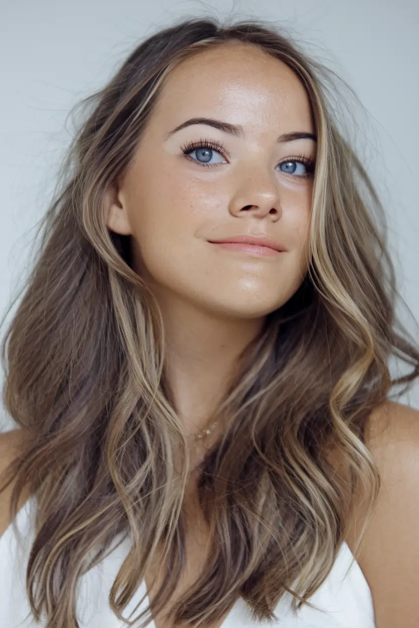 Cute Winter Hairstyles for Medium Hair Balayage Layers