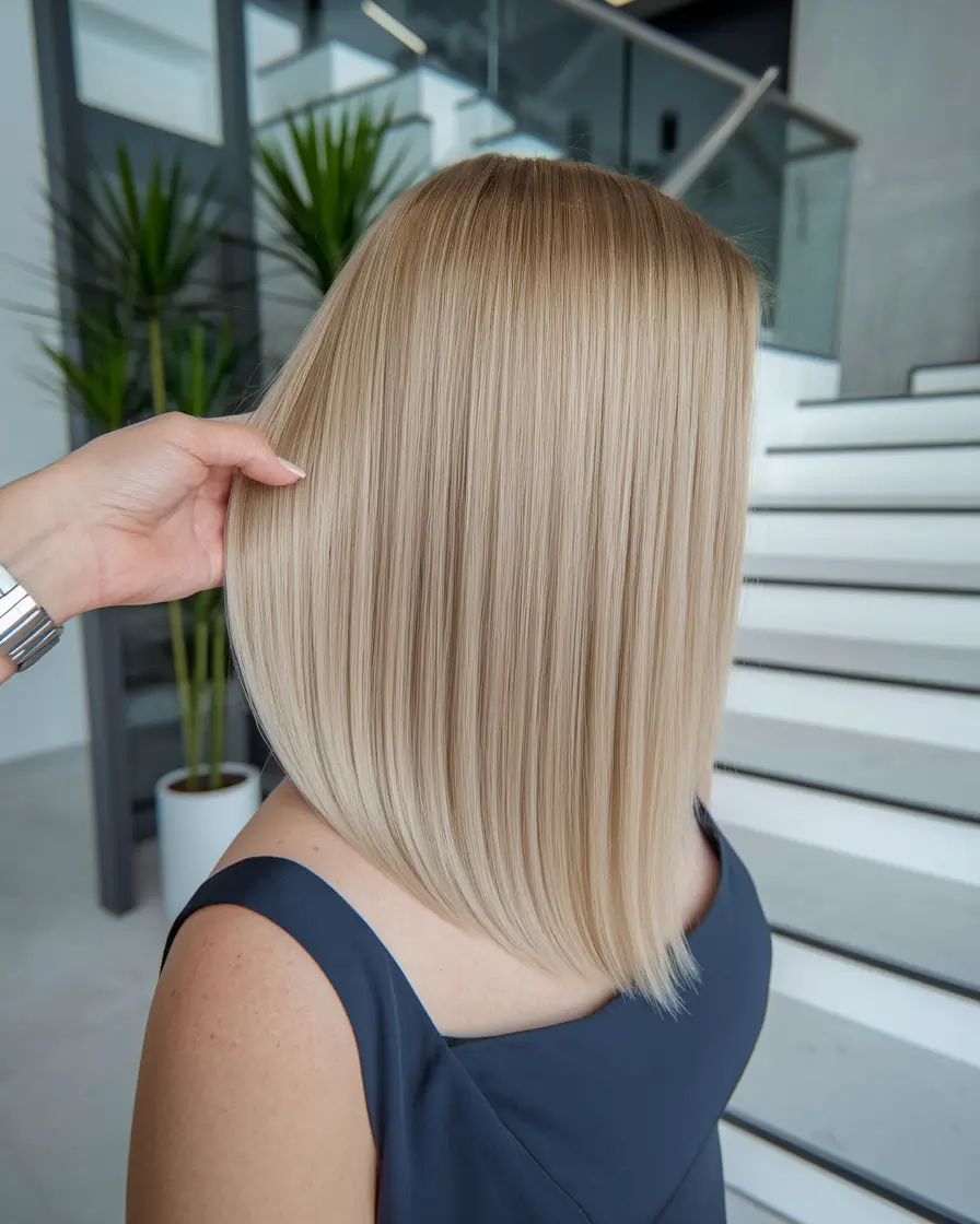 Cute Winter Hairstyles for Short Hair Blonde Lob