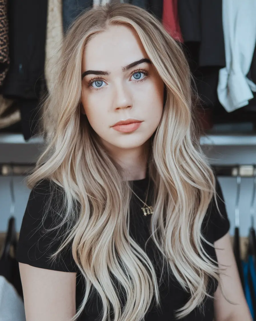 Cute Winter Hairstyles for Teens Blonde Waves