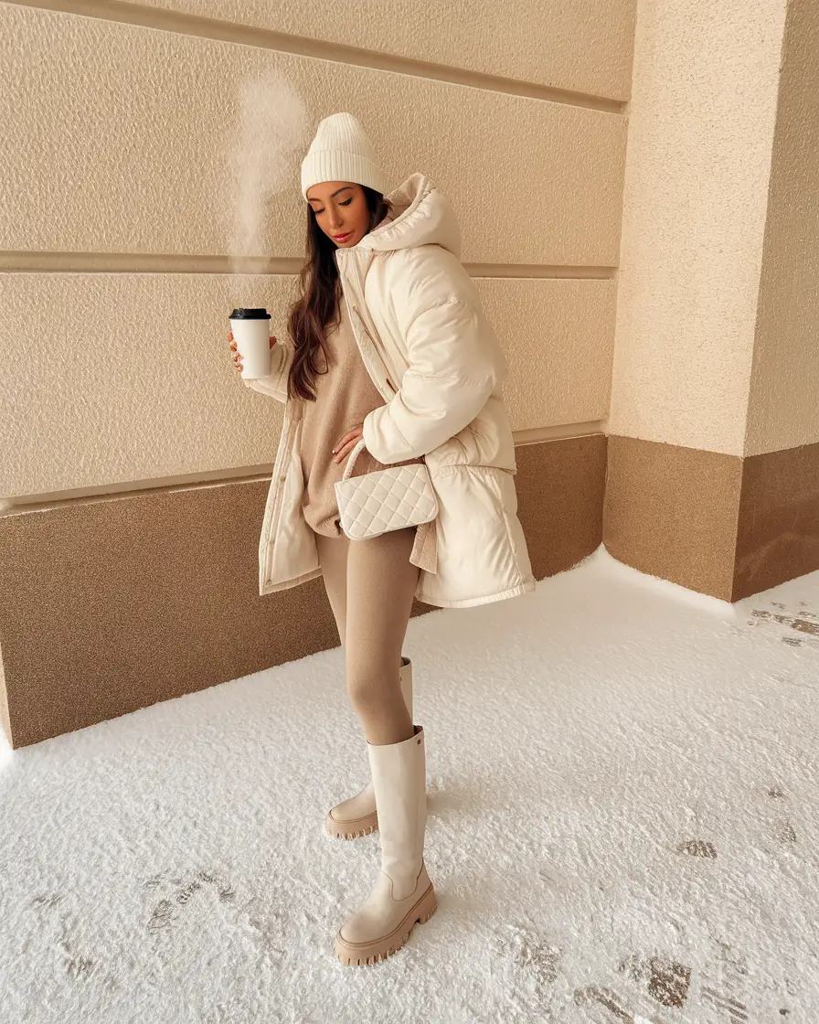 early winter outfits 2025 Winter White Elegance