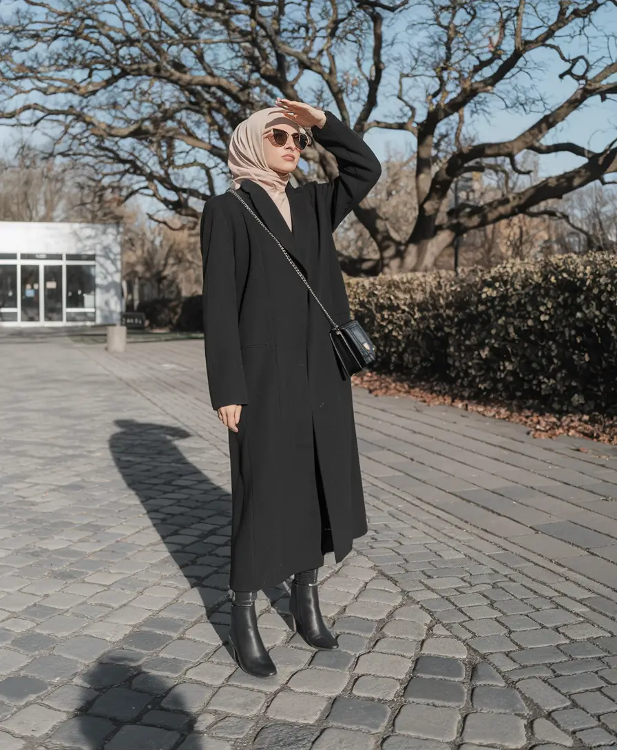 early winter outfits aesthetic Minimalist Monochrome Grace