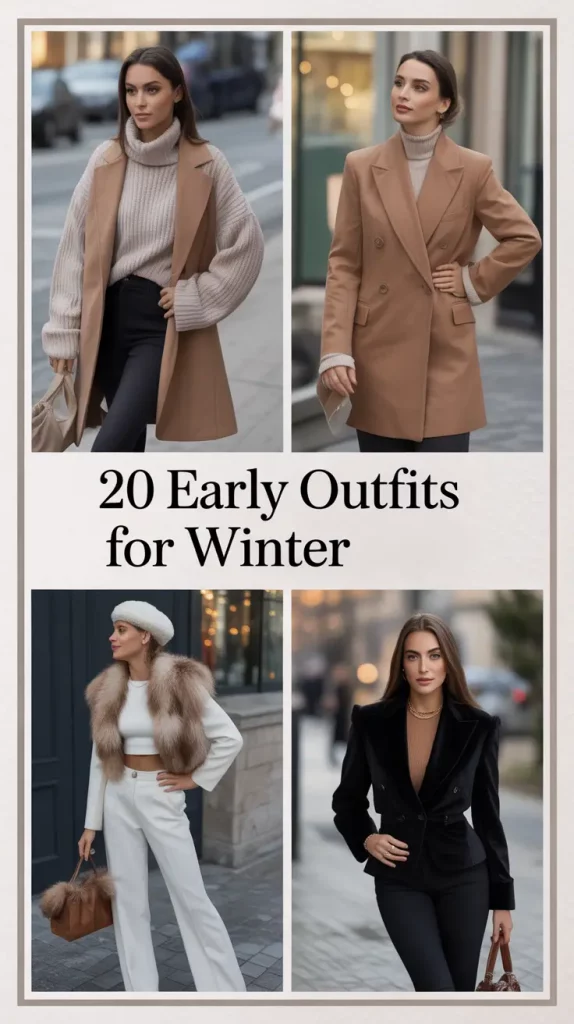 Early Outfits for Winter 2025: Stylish Ideas for Women from Late Fall to Early Winter