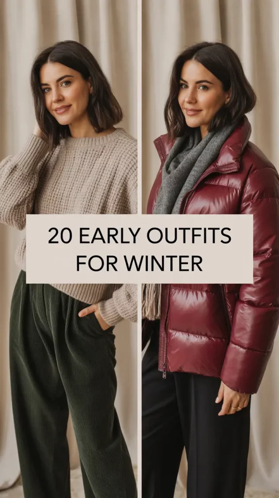 Early Outfits for Winter 2025: Stylish Ideas for Women from Late Fall to Early Winter