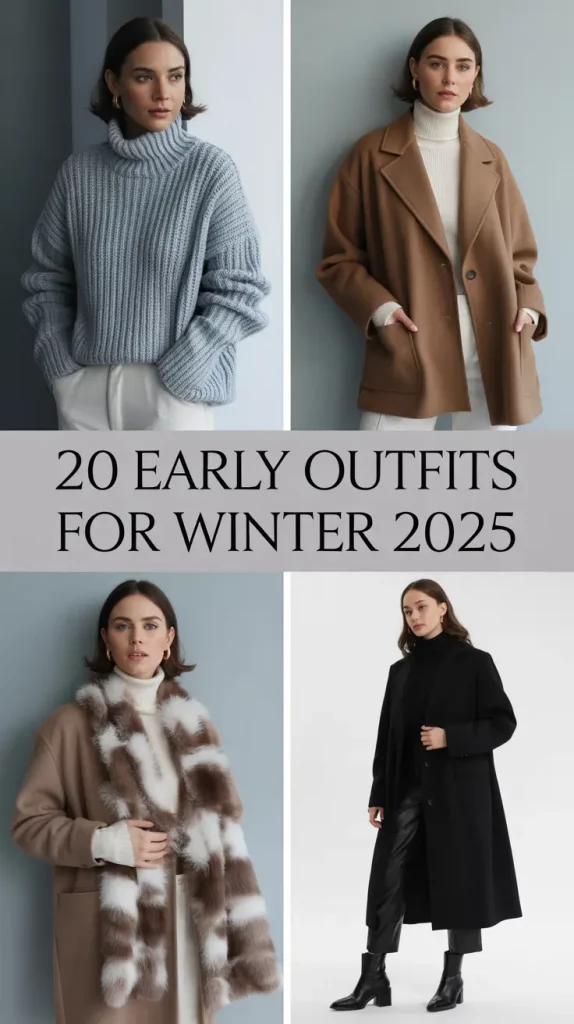 Early Outfits for Winter 2025: Stylish Ideas for Women from Late Fall to Early Winter