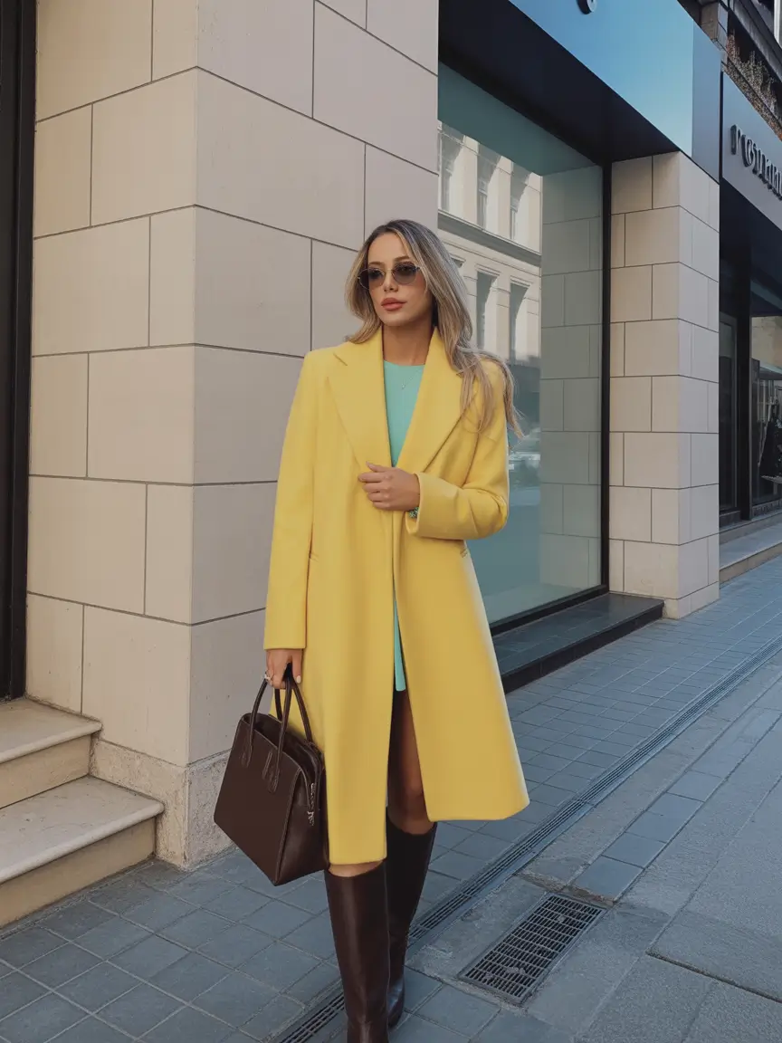 Elegant Bright Yellow Confidence 2025 2026