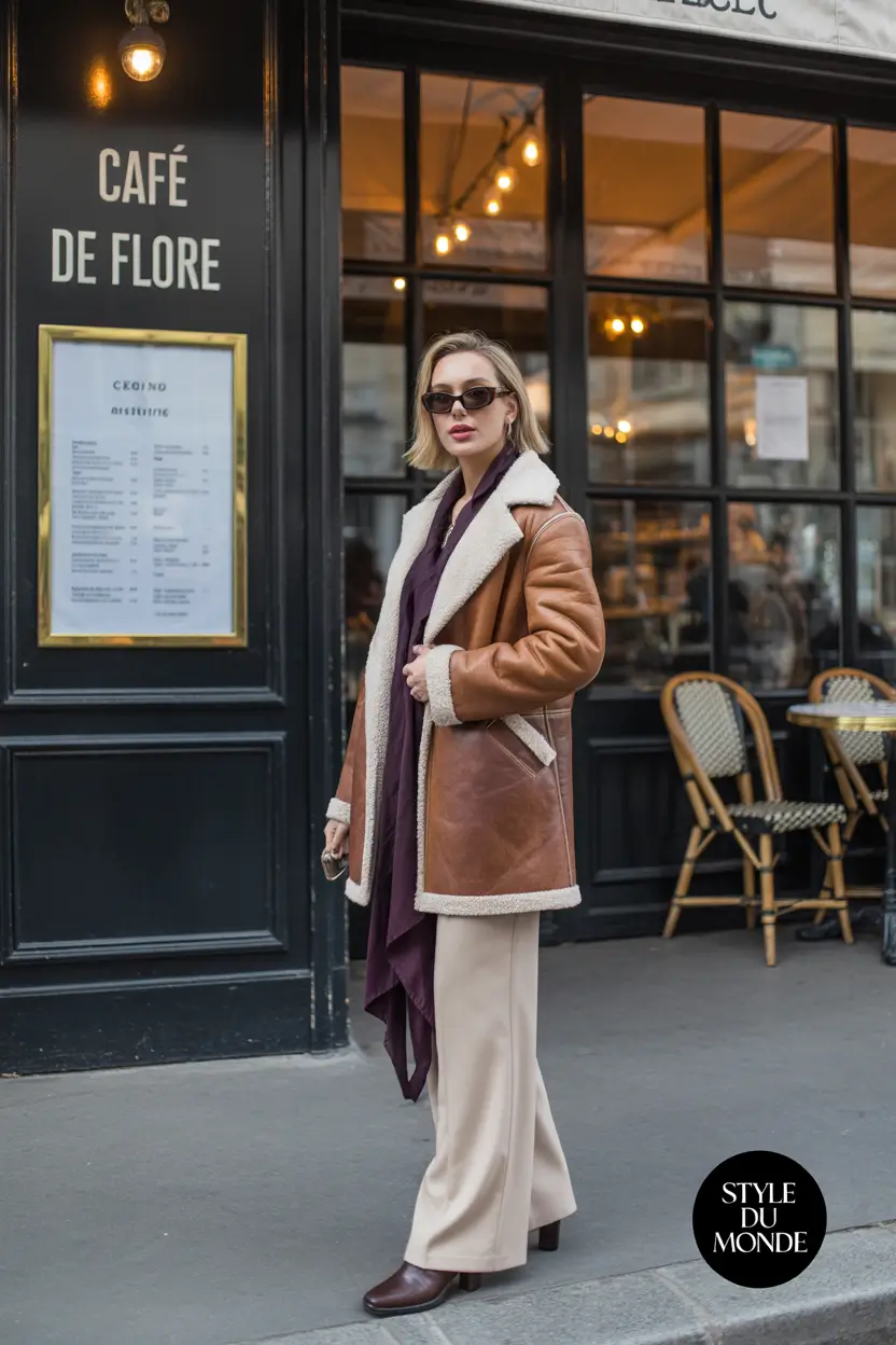 Elegant Shearling Sophistication 2025 2026