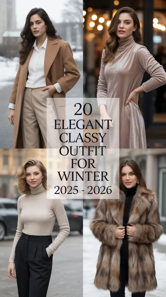 Elegant Classy Outfit for Winter 2025 - 2026: Chic Elegant Ideas for Women
