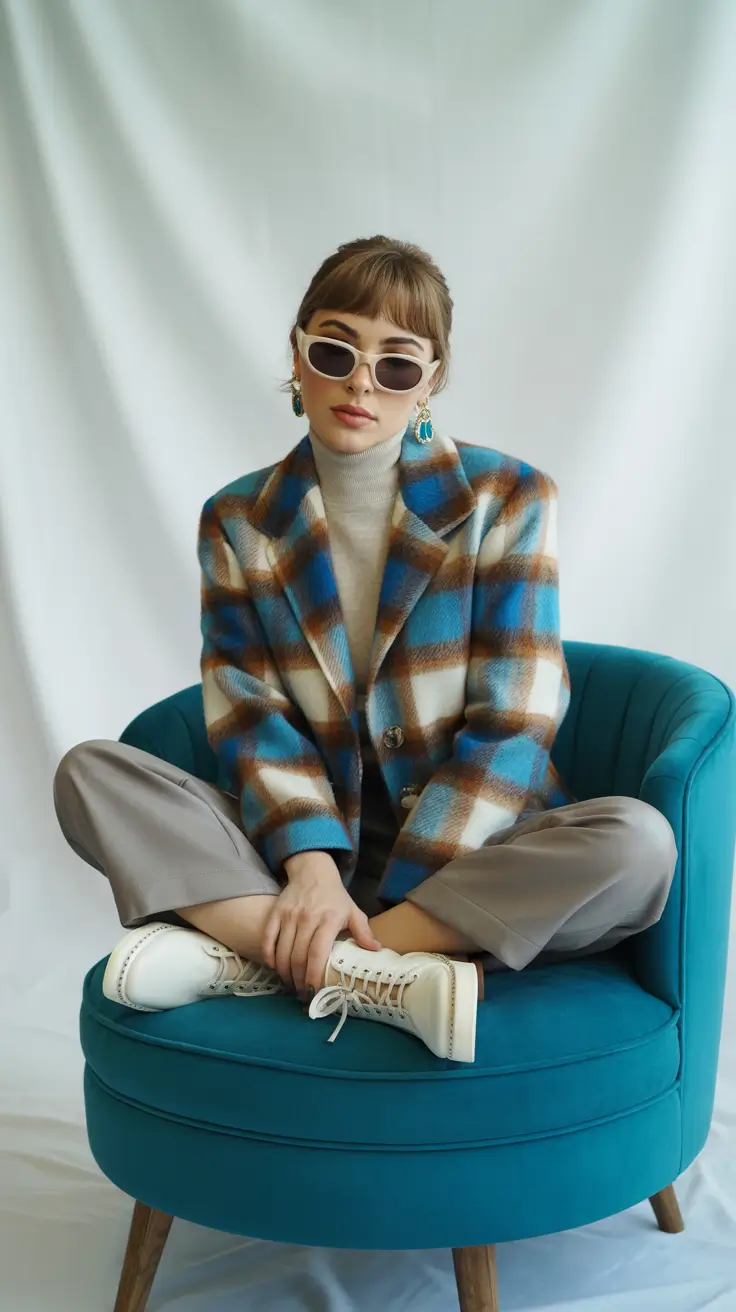 cozy-winter-outfits-retro-plaid