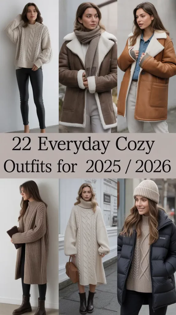 Everyday Cozy Outfits for Winter 2025 / 2026 – Stylish & Comfy Ideas with Coats