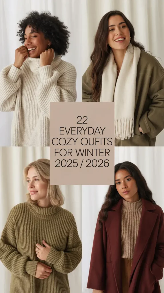 Everyday Cozy Outfits for Winter 2025 / 2026 – Stylish & Comfy Ideas with Coats