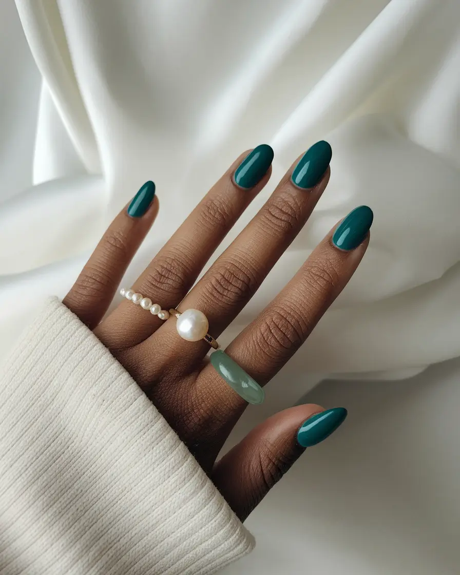 fall nail colors for brown skin tone 2025 Emerald City Mood