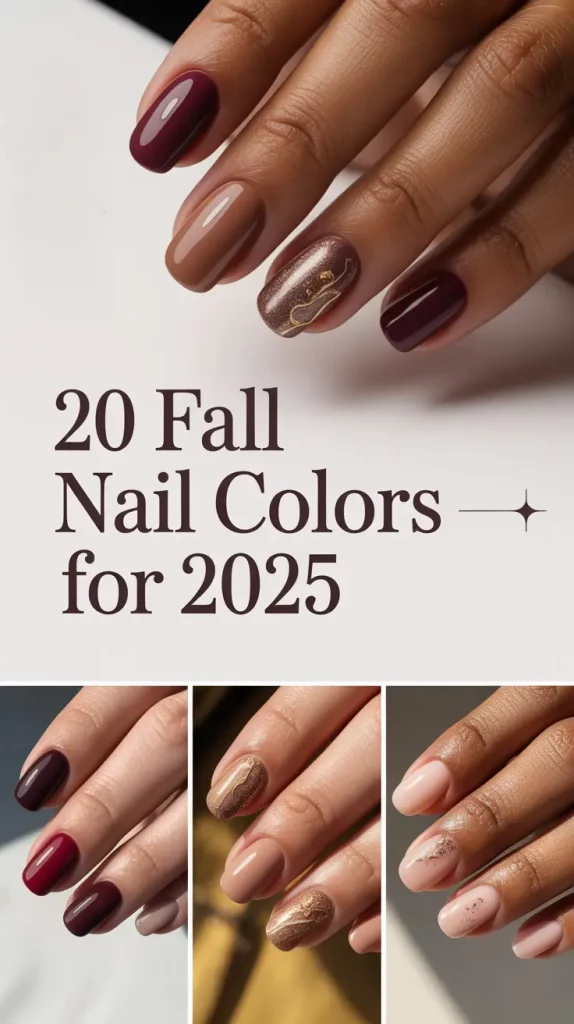 Fall Nail Colors for Brown Skin 2025: Stunning Almond, Short & Square Tones to Try This Season