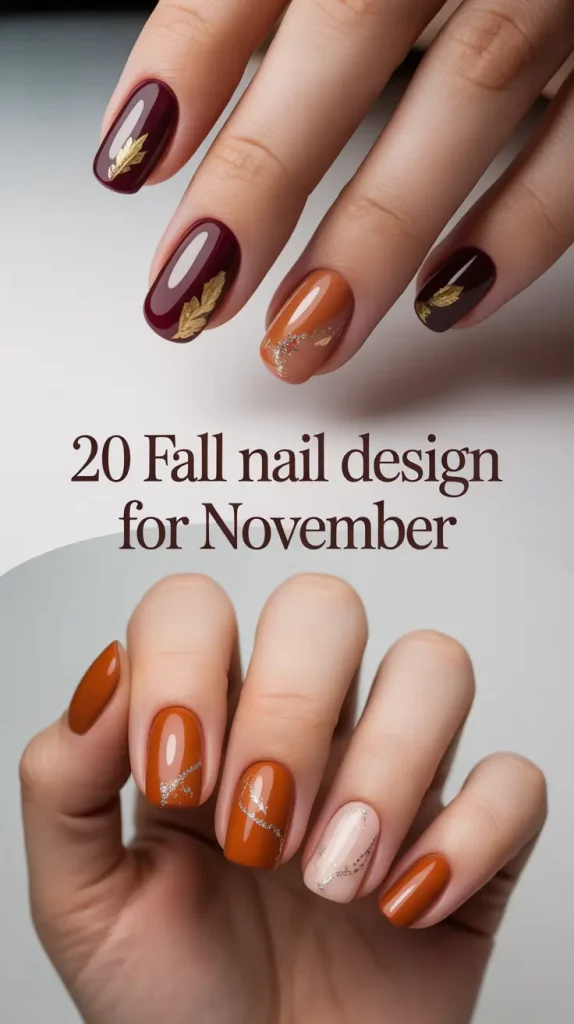 Fall Nail Design for November 2025: Trendy Almond, Short French & Seasonal Nail Inspo