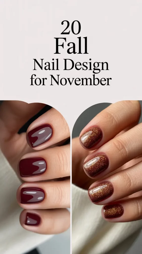 Fall Nail Design for November 2025: Trendy Almond, Short French & Seasonal Nail Inspo