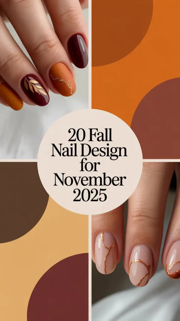 Fall Nail Design for November 2025: Trendy Almond, Short French & Seasonal Nail Inspo