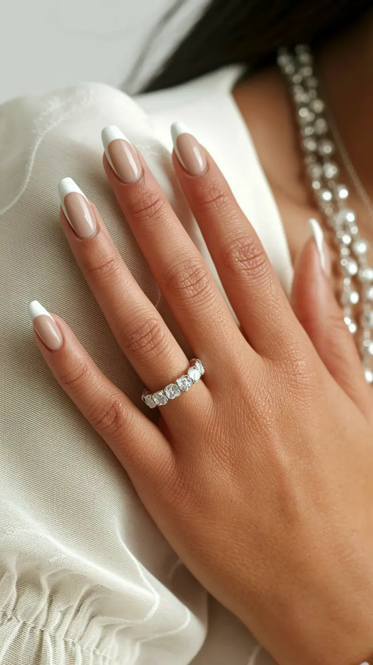 fall nails 2025 color trends Classic French Reinvented