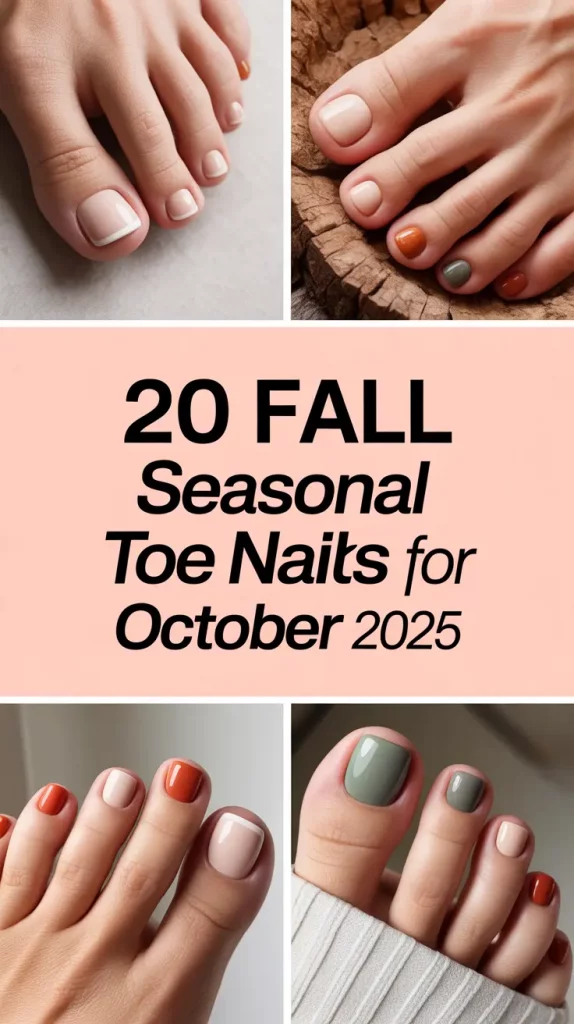 Fall Seasonal Toe Nails for October 2025 – Trendy Pedicure Designs & Inspo
