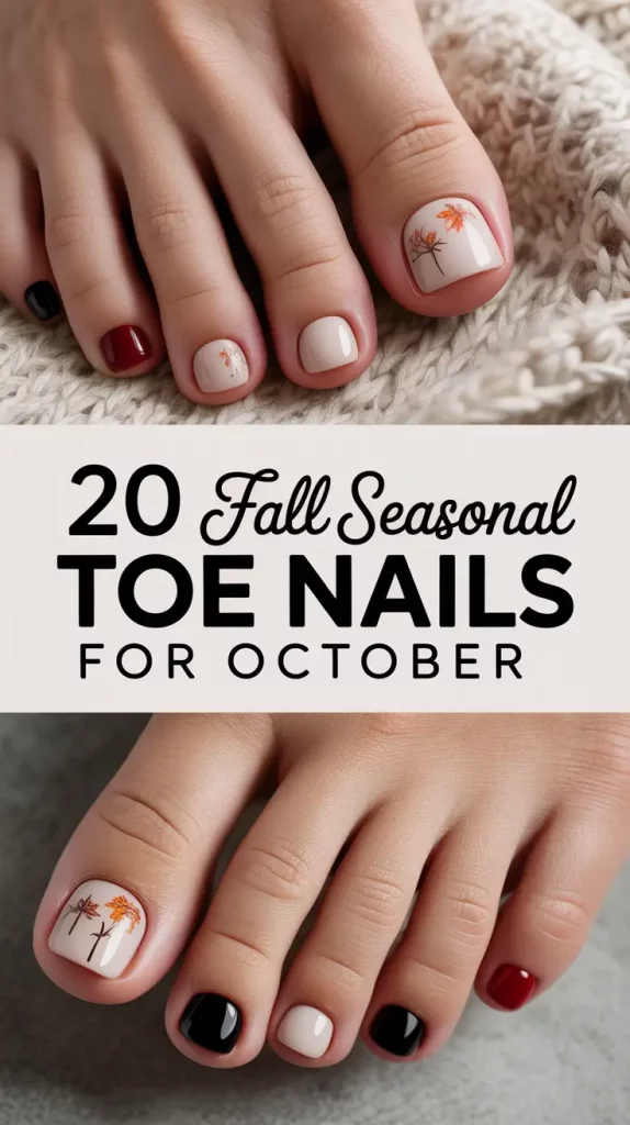 Fall Seasonal Toe Nails for October 2025 – Trendy Pedicure Designs & Inspo